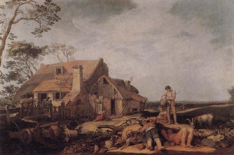 BLOEMAERT, Abraham Landscape with Peasants Resting oil painting picture